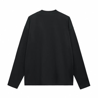 Solid Long-Sleeve Cotton T-Shirt 8.1oz