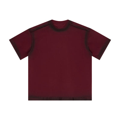 Vintage Washed Oversized Colorblock Tee