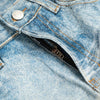 Rhinestone Lightning Bolt Vintage Wide Denim