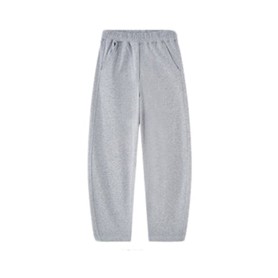 Boxy Curved Fit Elastic Waist Sweatpants