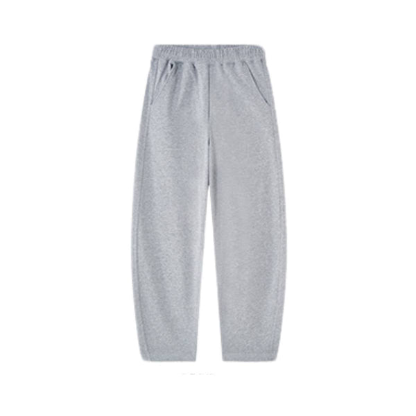 Boxy Curved Fit Elastic Waist Sweatpants