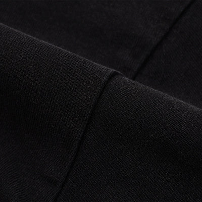 Black Washed Cotton Ripped Boxy Tee 8oz