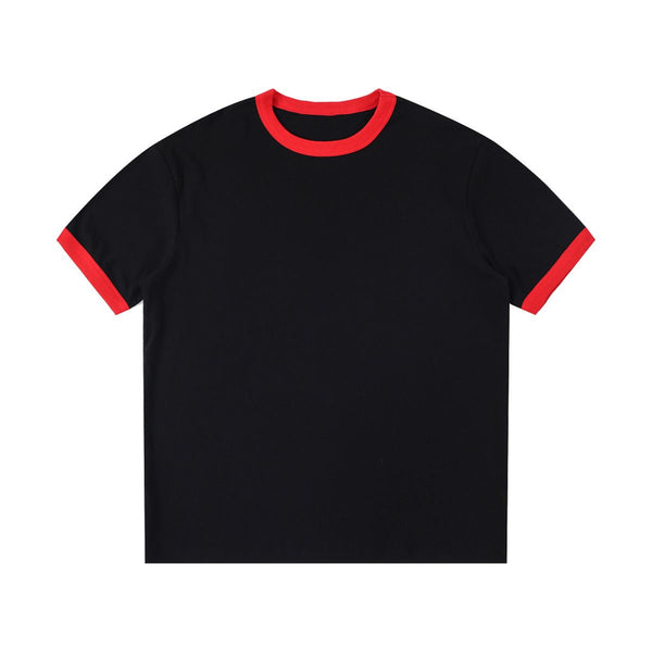 Crew Neck Boxy Fit Ringer Tee 220gsm