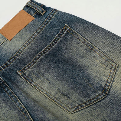 Vintage High Waist Faded Jeans