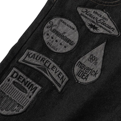 Vintage Black Straight Leg Jeans