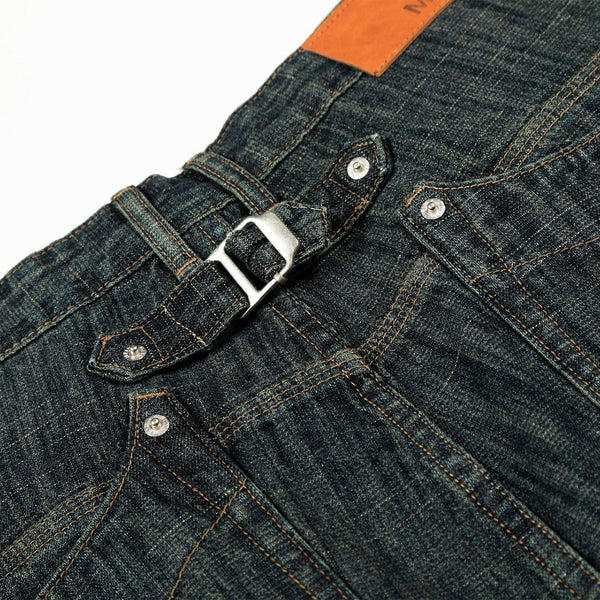 High Waist Wide Leg Dark Wash Denim Jeans