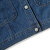 Button-Front Boxy Denim Vest