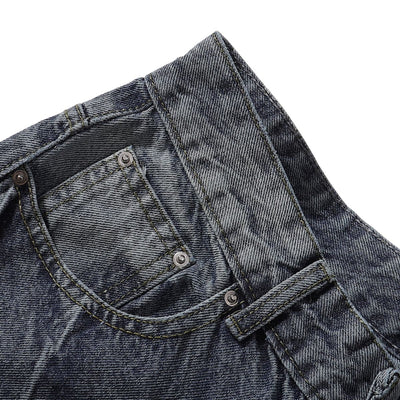 Vintage Whiskered Straight Leg Jeans