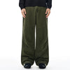 Vintage Washed Workwear Wide-Leg Relaxed Cargo Pants