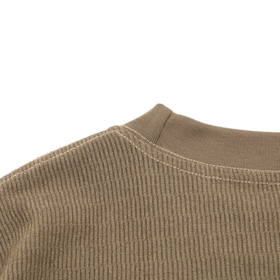 Loose Fit Crew Neck Premium Knit Vintage Tee