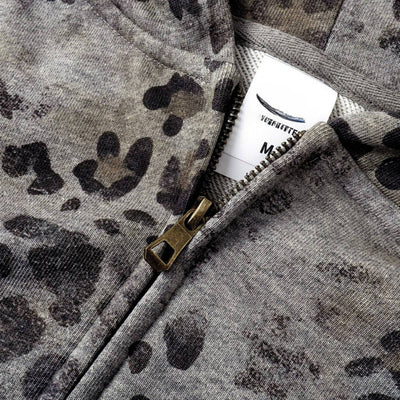 Heavyweight Leopard Camo Zip Hoodie
