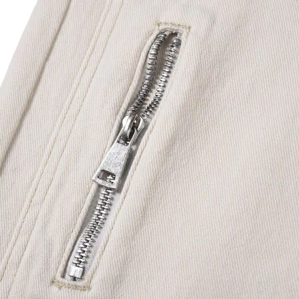 Stretch Zip Hem Utility Bootcut Jeans
