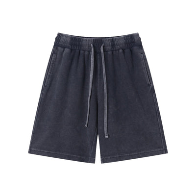 Men’s Vintage Wash Loose Fit Snowflake Waffle Shorts