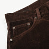 Dark Brown Wide Leg Relaxed Corduroy Pants