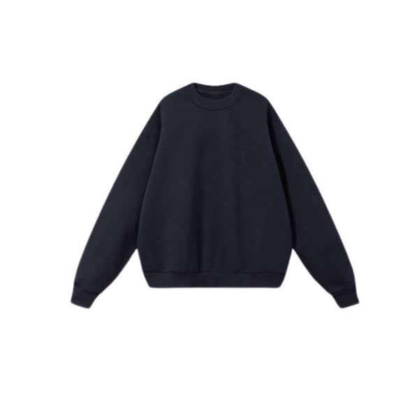 Heavyweight Fleece Boxy Drop Shoulder  Crew Neck Sweatshirt
