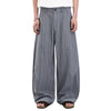 Vintage American Stripe Wide-Leg Curved Trousers