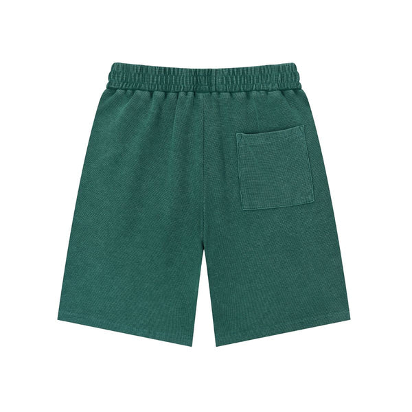 340G Waffle Knit Relaxed Fit Shorts