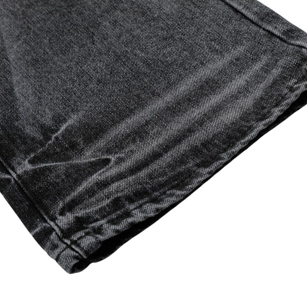 Vintage Washed Black Flared Denim Jeans