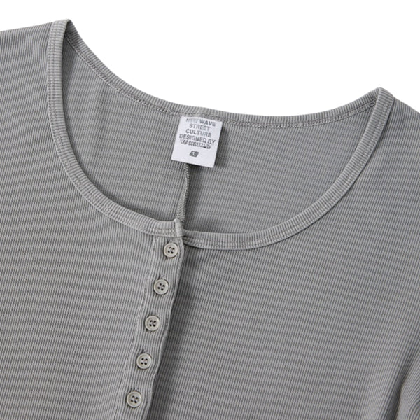 Vintage Washed Slim Fit Bodysuit Tee