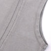 Distressed Raw Hem Patchwork Acid Wash Sleeveless Tank Tee