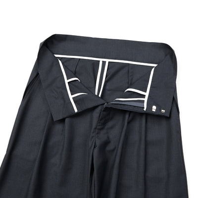 Vintage High Street Pleated Wide-Leg Draped Trousers