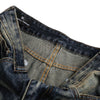 Vintage Washed Wide Leg Whiskered Jeans