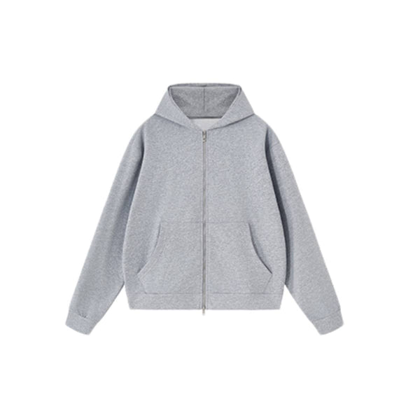 Vintage Boxy Full Zip Hooded Sweatshirt