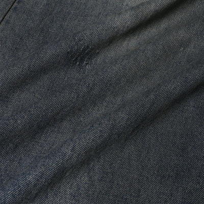 High Street Vintage Washed Raw Denim Wide Leg Ripped Patchwork Jeans