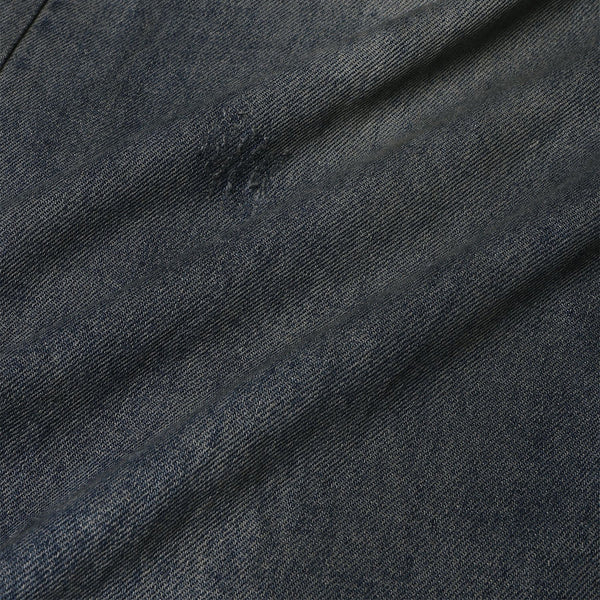 High Street Vintage Washed Raw Denim Wide Leg Ripped Patchwork Jeans