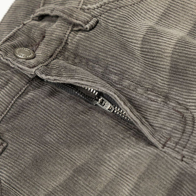 Faded Grey Vintage Wash Wide-Leg Jeans