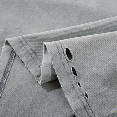 Vintage Washed Distressed Crewneck Short Sleeve Casual Tee