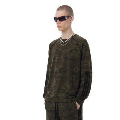 StreetwearCamouflage Loose Fit Long Sleeve T-Shirt