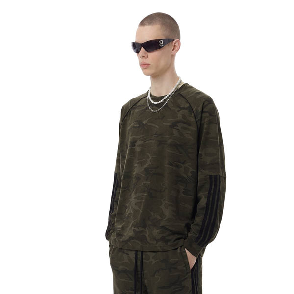 Streetwear  Camouflage Loose Fit Long Sleeve T-Shirt