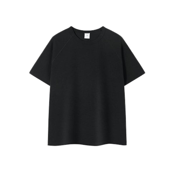 Heavyweight Ladder Cotton Raglan Sleeve Textured Oversized T-Shirt