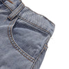 Floral Embroidery Washed Denim Shorts