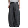 Vintage Stripe Barrel-Leg Tailored Trousers