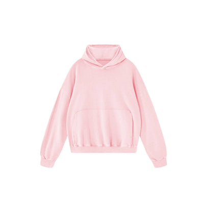 Retro Loose Washed Unique Pockets Hoodie