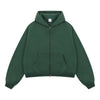 Dual Zipper Fleece Hooded Streetwear Hoodie