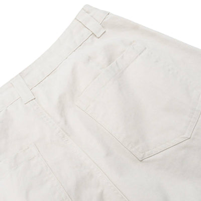 Vintage Washed High-Waist Relaxed Straight Wide-Leg Trousers
