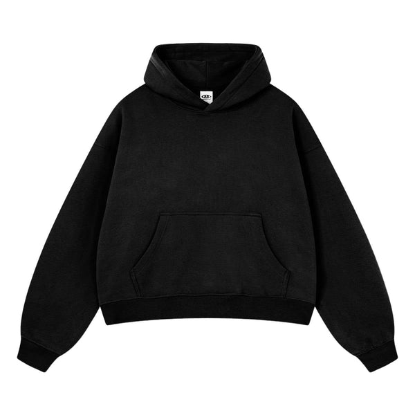 Vintage Acid Washed Thick Hooded Sweatshirt