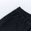 Vintage Washed Leopard Print Relaxed Wide Jeans