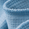 Vintage Snow Washed Waffle Knit V-Neck Polo Tee