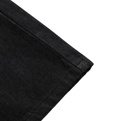 Street Deconstructed Embroidered Slim Flare Jeans