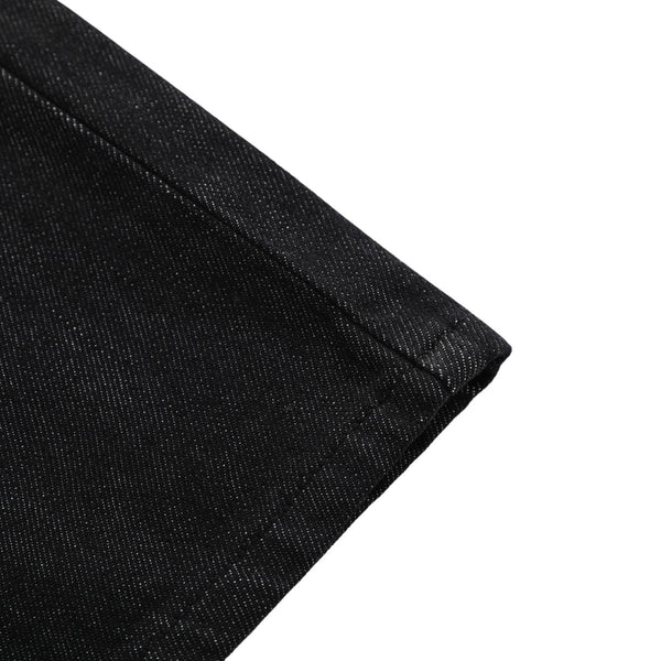 Street Deconstructed Embroidered Slim Flare Jeans