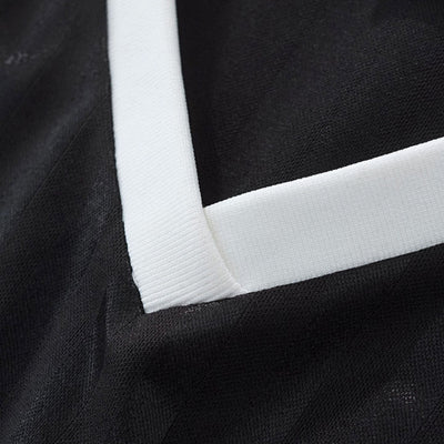 Contrast Panel Y2K Athletic Crop Tee