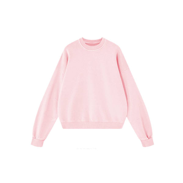 Vintage Washed Terry Crewneck Streetwear Sweatshirt
