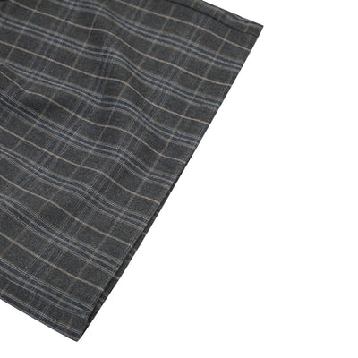 Plaid Multi-Pocket Cropped Cargo Shorts