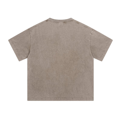Vintage Washed Patchwork T Shirt 8oz-INNBLAC Fashion Apparel