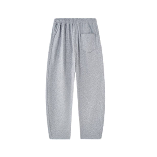 Boxy Curved Fit Elastic Waist Sweatpants