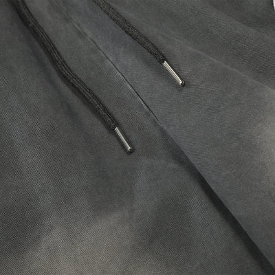 Casual Wide Leg Cargo Pants Striped Elastic Waistband